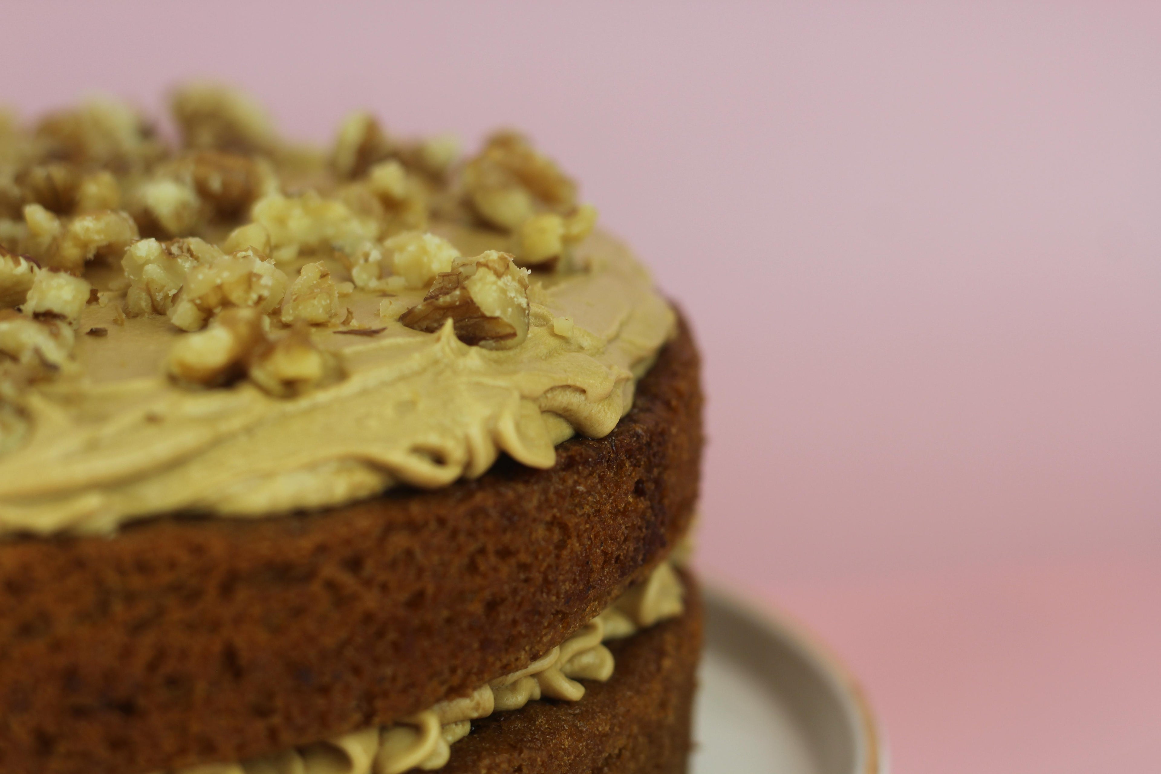 Classic Coffee & Walnut Cake