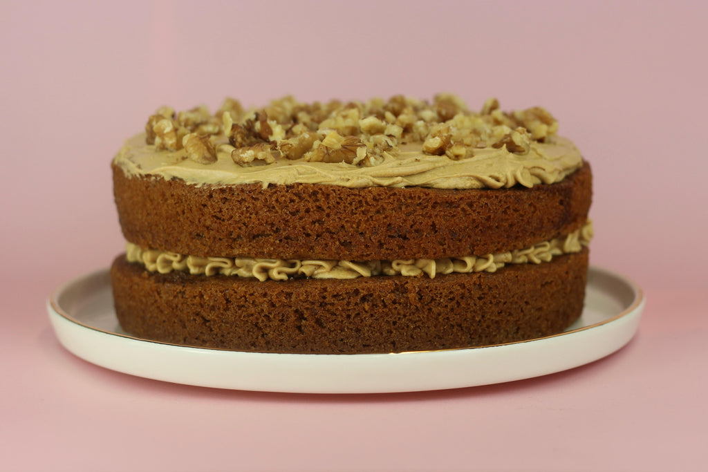 Classic Coffee & Walnut Cake